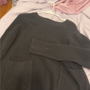 madewell ribbed front pocket sweater